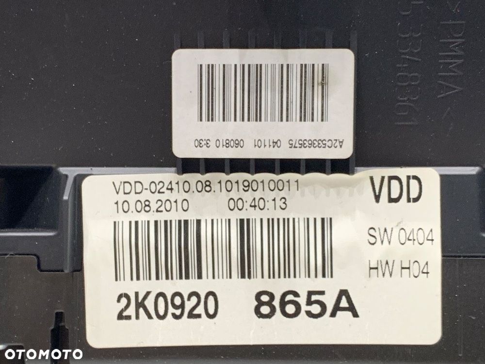 LICZNIK  VW CADDY III Nadwozie pełne/minivan (2KA, 2KH, 2CA, 2CH) 2004 - 2015 1.6 TDI 75 kW [102 - 4