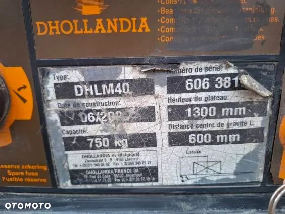 ZABUDOWA PLANDEKA RENAULT MASTER III WINDA DHOLLANDIA DHLM40 750 KG - 9