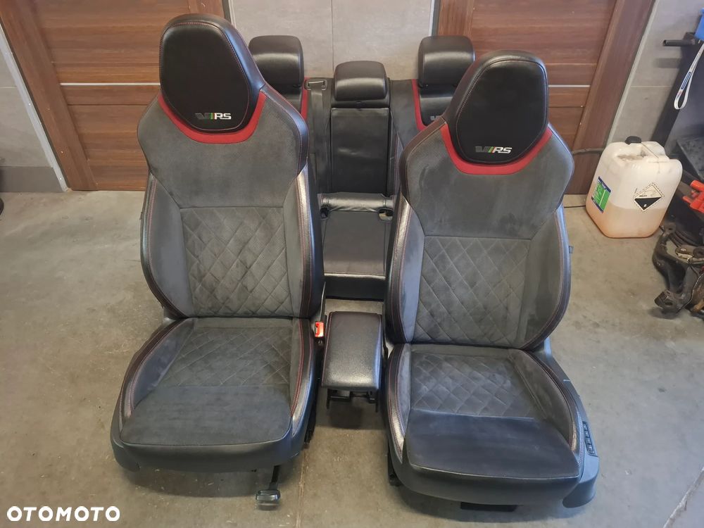 Fotele Skoda Octavia III kombi RS rok 2019 fotel kierowcy elektryczny skóra alcantara - 1