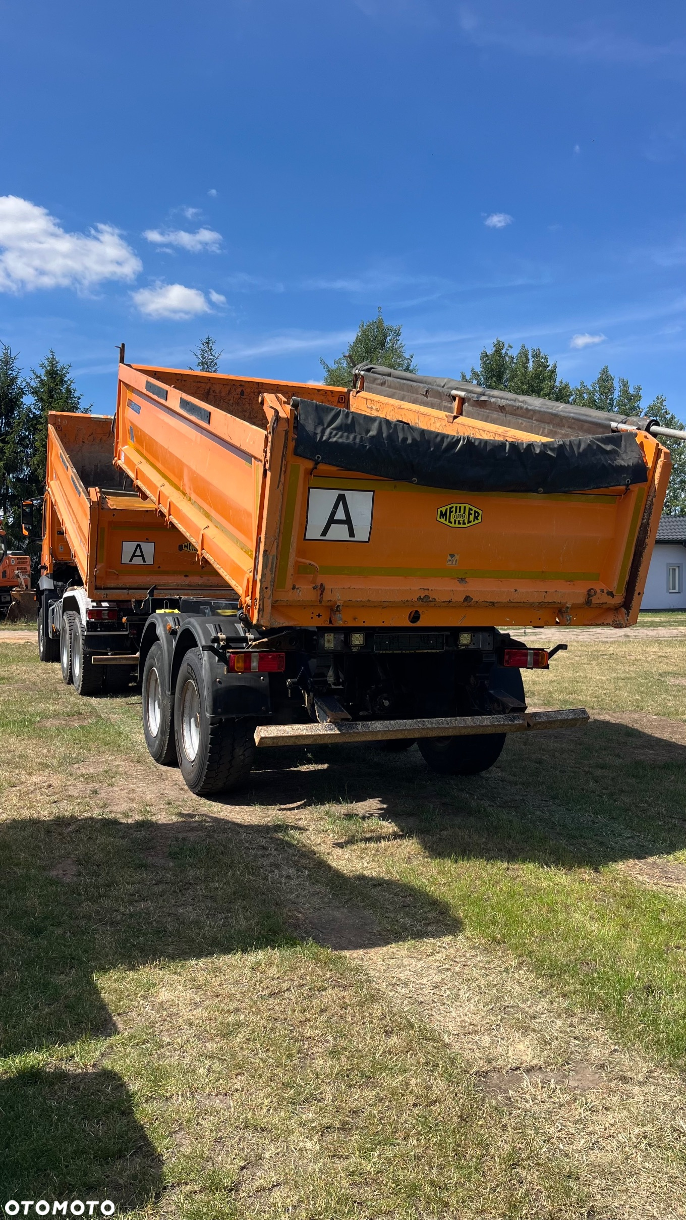 Mercedes-Benz Arocs 3345 6x6 Wywrotka Meiller Kipper + Przyczepa Meiller Kipper (nie 6x4, 8x8, 8x4, 6x2) z Niemiec. Silnik 13l, Hydraulika, nie hydroburta 6x6 Arocs Actros 3345 wywrotka Meiller Duży Silnik Reduktor Napędy na Wał - 10