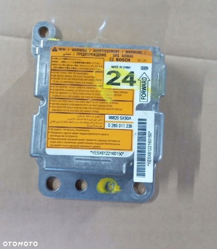 NISSAN NAVARA III D40 MODUŁ SENSOR AIRBAG 988205X60A - 1