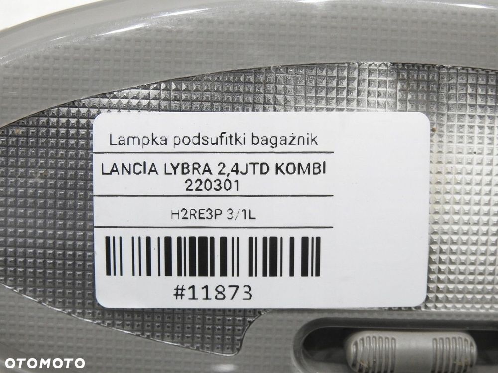 LAMPKA OŚWIETLENIE BAGAŻNIKA LANCIA LYBRA KOMBI - 9