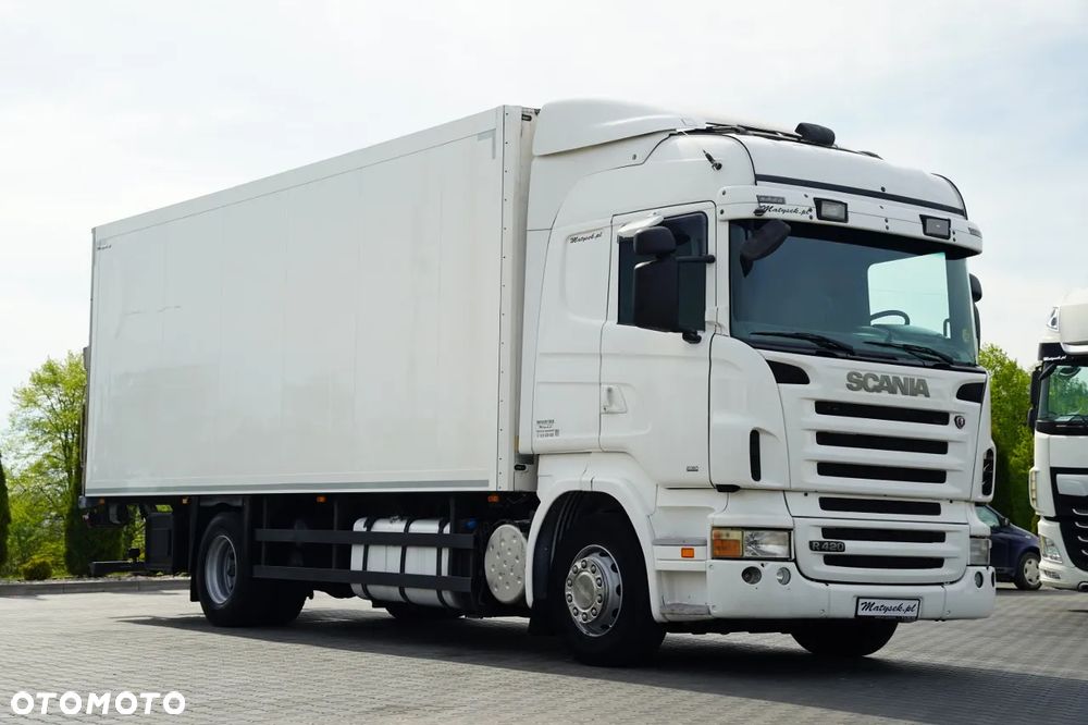 Scania R 420 / 4X2 / CHŁODNIA / SOLÓWKA  7,3 m / THERMO KING  / WINDA / EPS + SPRZĘGŁO / EURO 5 - 6