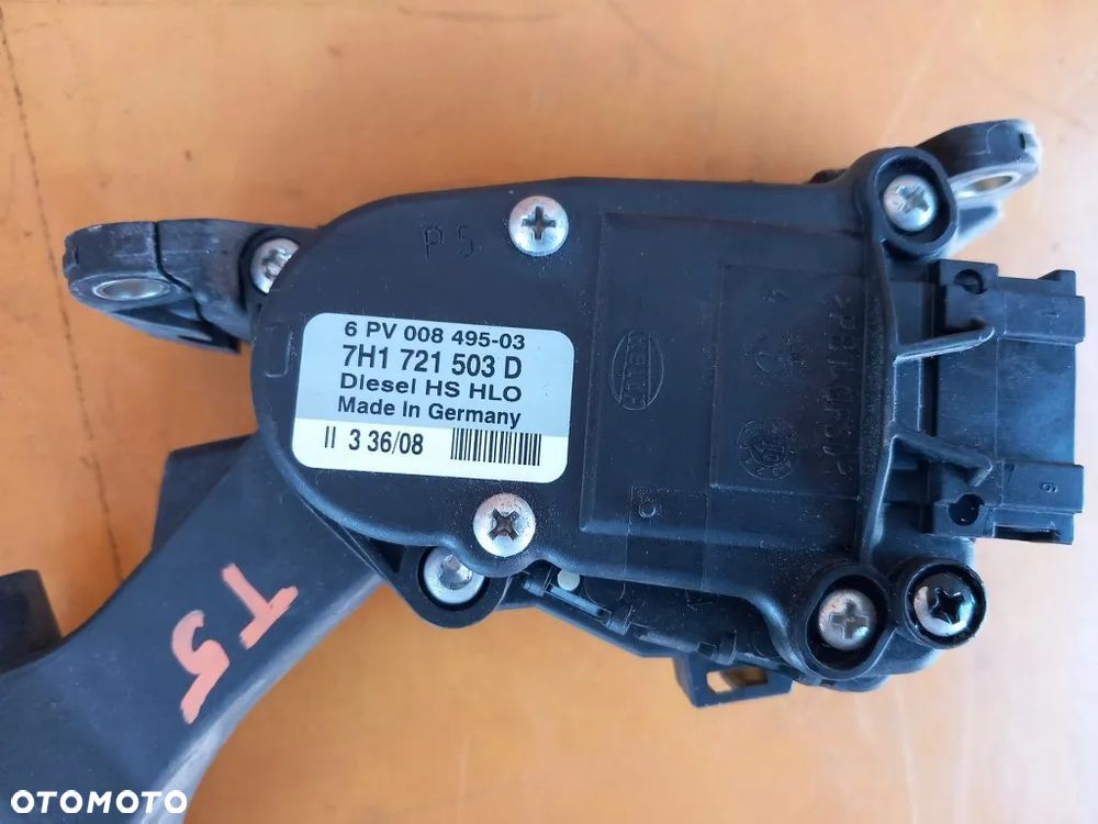 pedał gazu potencjometr vw transporter caravelle multivan t5 2.5 tdi 7h1721503d - 5