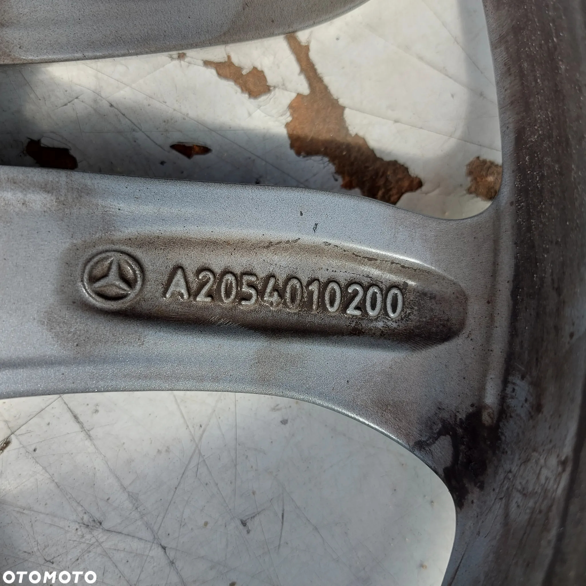 FELGA 17 ALUMINIOWA MERCEDES C W205 ORYGINAL DEMONTAZ 2054010200 7JX17 H2 ET 48.5 - 4