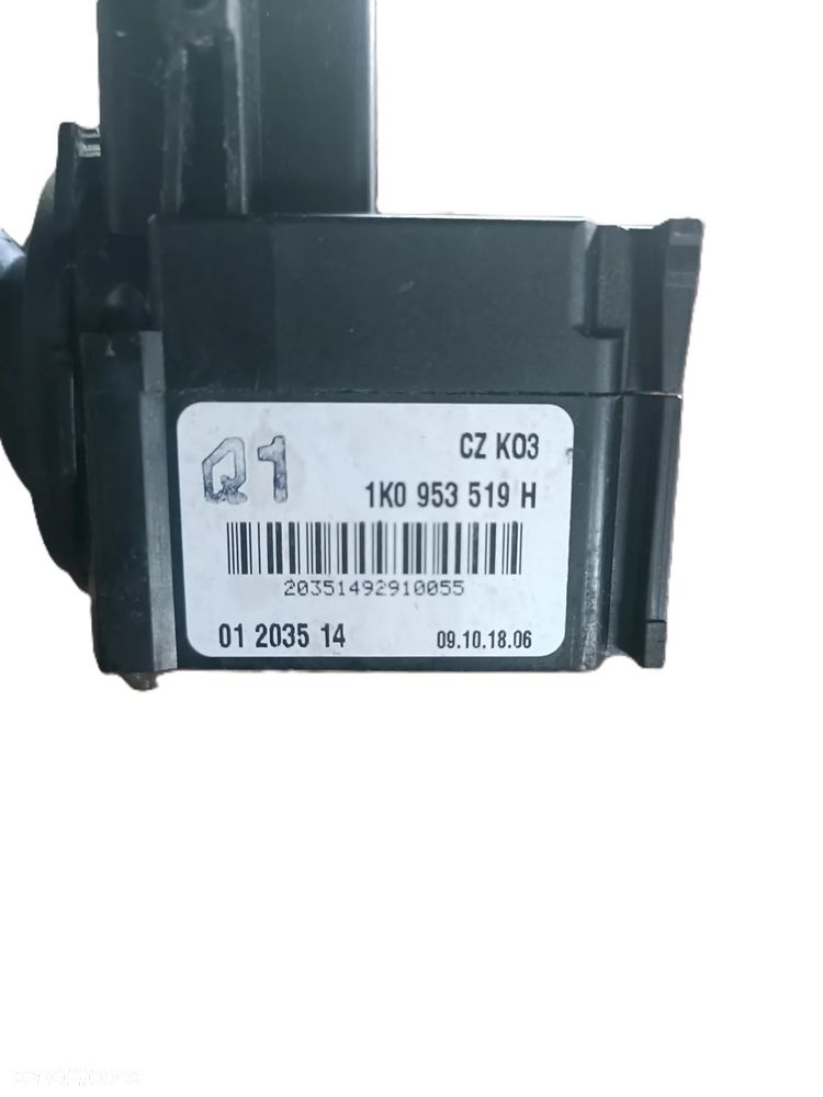 VOLKSWAGEN GOLF VI 6 08-16 r. MANETKA PRZEŁĄCZNIK WYCIERACZEK 1K0953519H + - 2