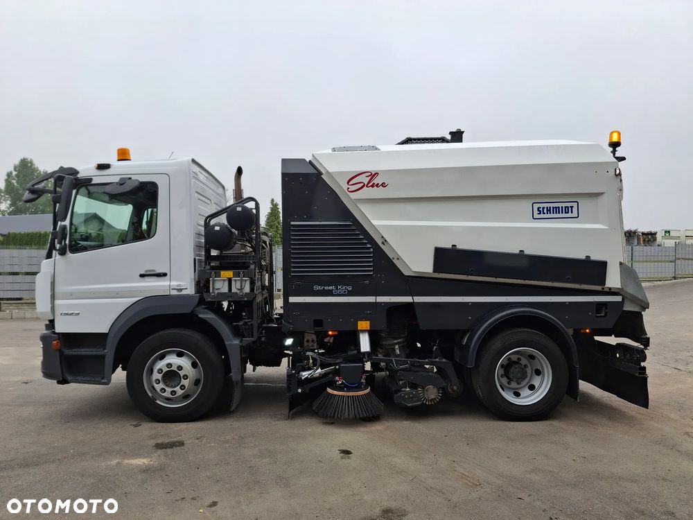 Mercedes-Benz Atego 1523 Zamiatarka EURO 6 PM10 Schmidt Street King 660 2 Silniki Szczotki L/R Na Poduszkach Kamery Automatyczna Skrzynia Pojazd Specjalny - 6
