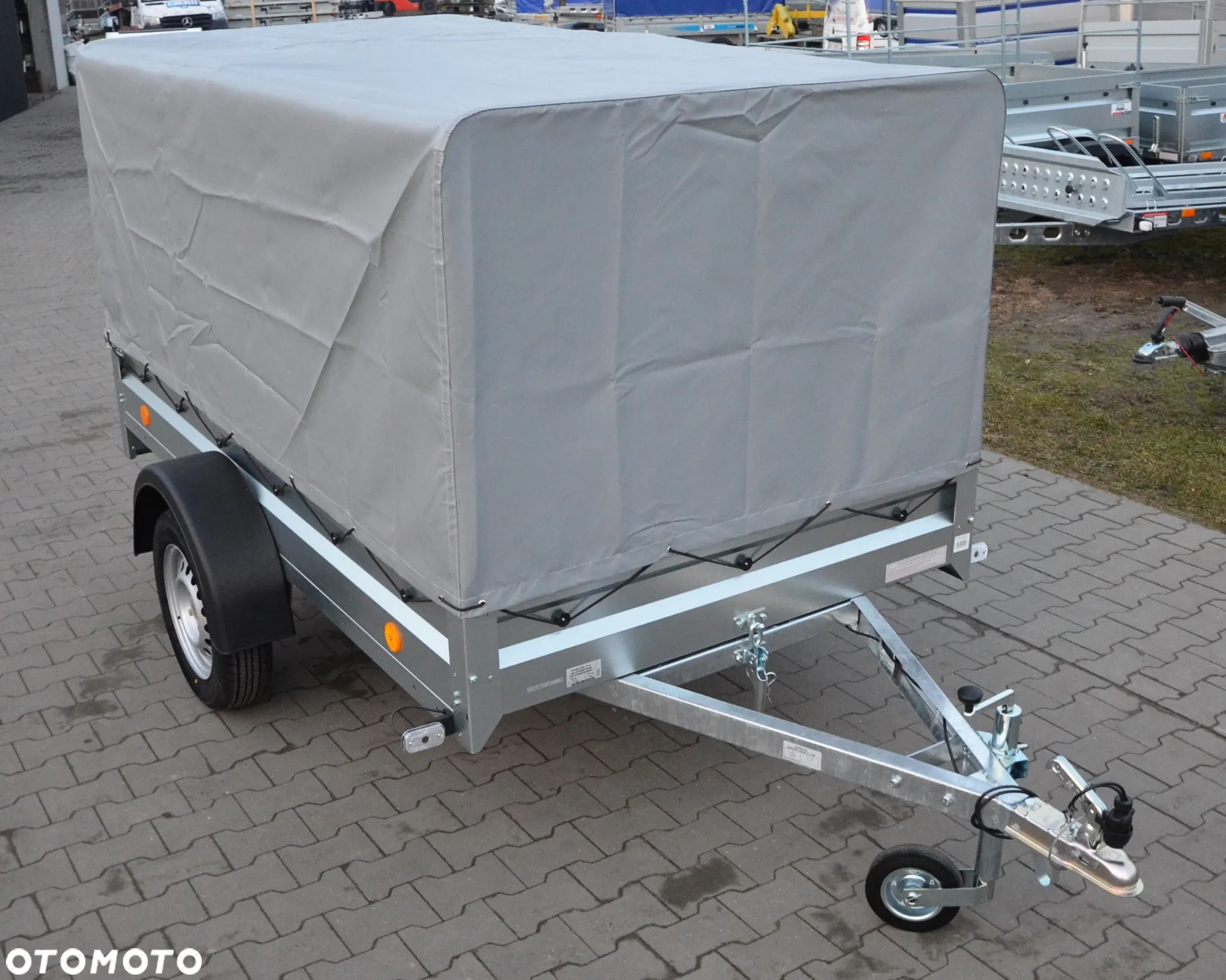 Neptun PRZYCZEPA SAMOCHODOWA N7-236 PTW 236X129X30 Z PLANDEKĄ ZE STELAŻEM I KOŁEM PODPOROWYM - 3