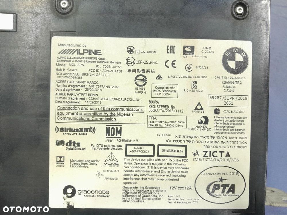 BMW 7 G11 G12 LCI RADIO NAWIGACJA CZYTNIK NAPĘD HEADUNIT 35A56CB1 - 5