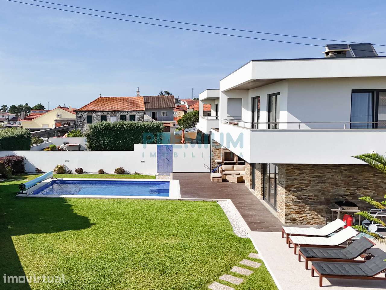 Moradia T6 com piscina e vista mar em Esposende - Grande imagem: 2/57