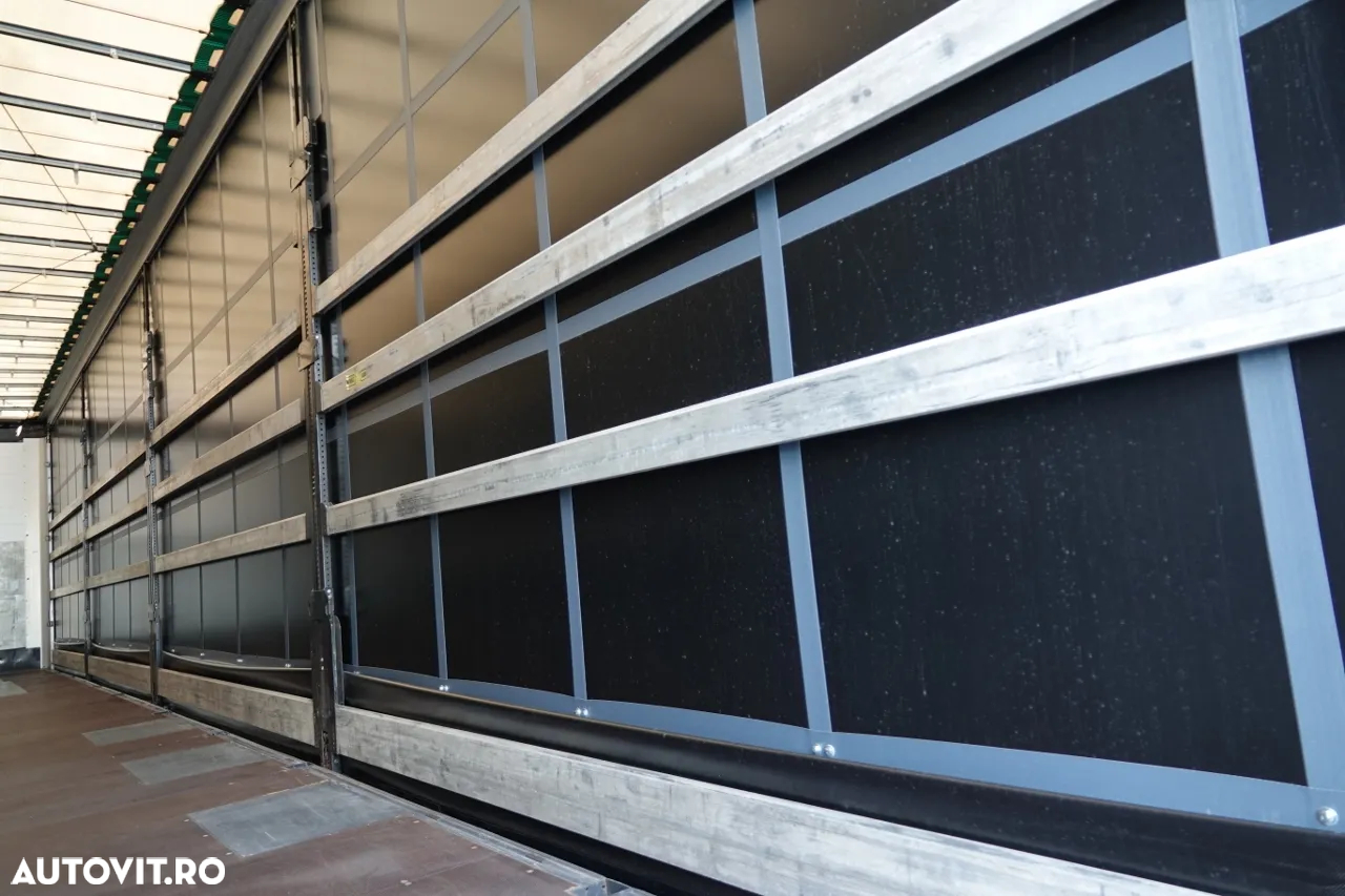 Wielton CORTINĂ STANDARD WIELTON / ACOPERIȘ RIDICABIL / SISTEM BDE - STALPINI EXTENSIBILI / AX RIDICABIL / SAF / PUȚIN UTILIZAT - 17