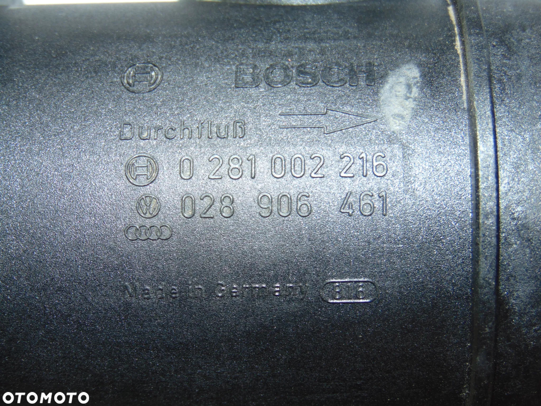 ORYGINAŁ przepływomierz 0281002216 028906461 Audi A4 B5 A6 C5 VW Volkswagen Passat Polo Seat Cordoba Variant diesel 1.9 TDI - 6