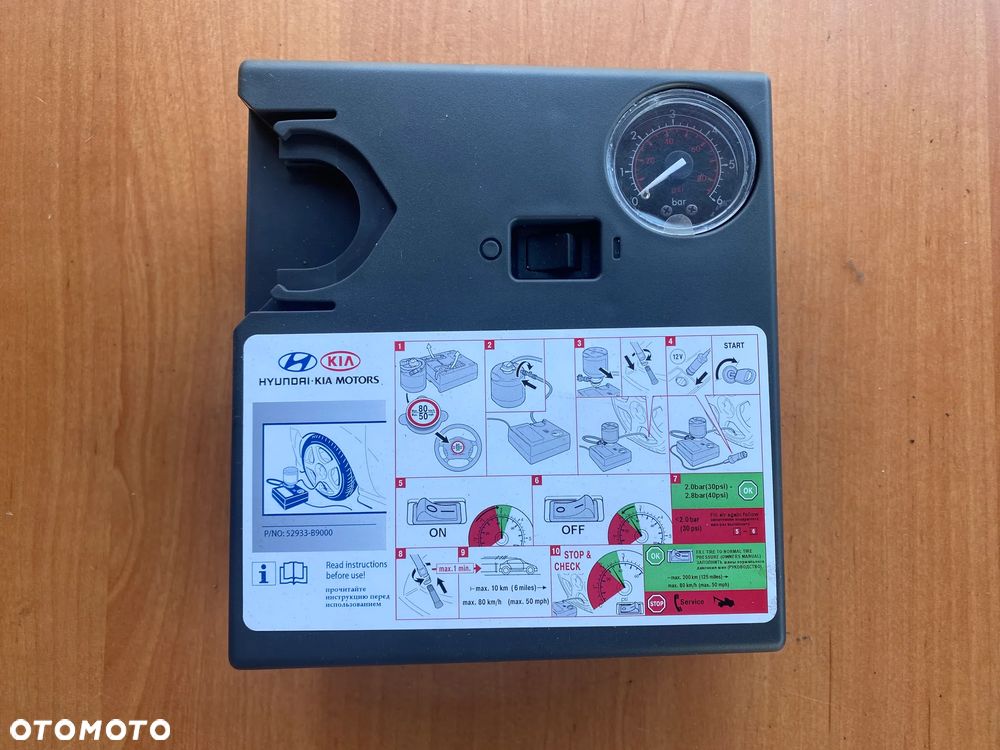 KOMPRESOR SPRĘŻARKA POMPKA DO KÓŁ HYUNDAI KIA 52933B9000 - 1