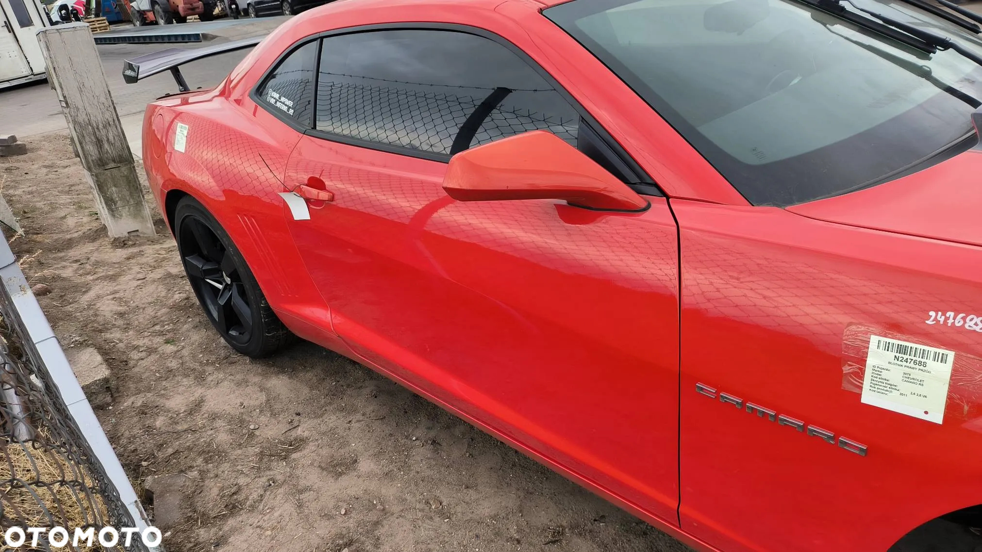 Drzwi prawe/ lewe kompletne bez lusterka Chevrolet Camaro Coupe RS 3.6 V6 2011 - 8