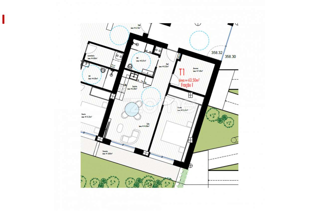 Apartamento T1+1 c/ Varanda, Freamunde, Paços de Ferreira (Fração I... - Grande imagem: 3/16
