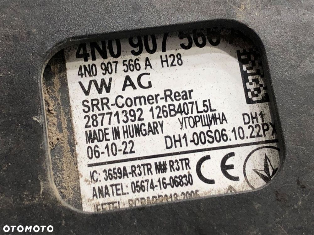 RADAR ASYSTENT PASA  AUDI A6 C8 Avant (4A5) 2018 - 2022 RS6 Mild Hybrid quattro 441 kW [600 KM] - 3
