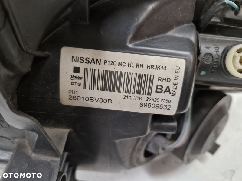 NISSAN JUKE F15 LIFT LAMPA REFLEKTOR PRAWY PRZÓD PRZEDNIA SOCZEWKA UK 26010BV80B - 8