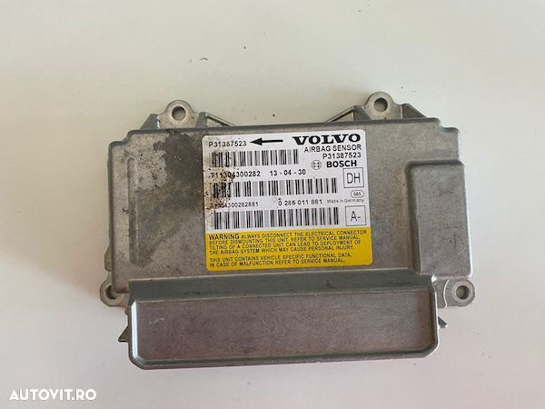 Calculator airbag SRS Volvo S60 V60 XC60 S80 XC70 V70 2014+ 31387523 - 1