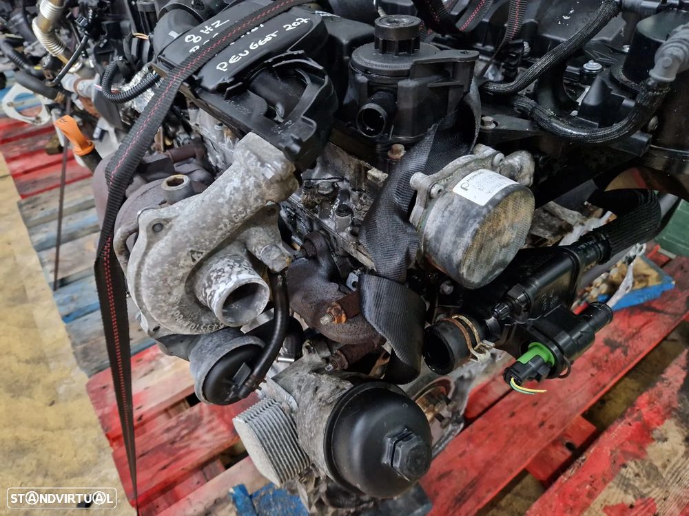 Motor usado 8HZ PEUGEOT 207 1.4 HDI 68CV CITROEN 8HX - 5