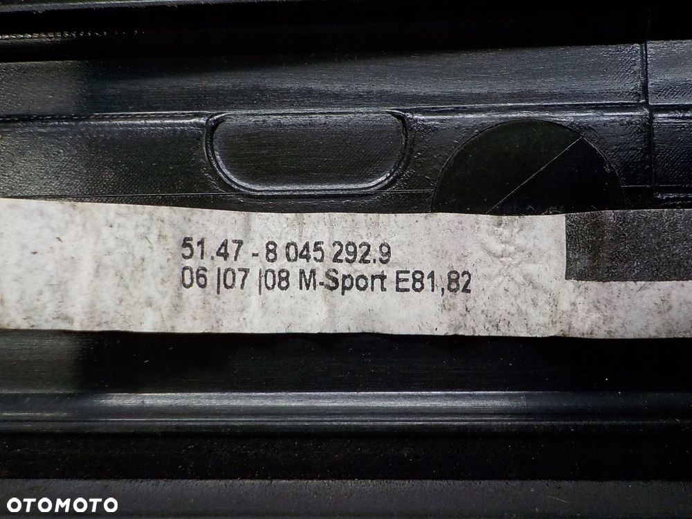 BMW 1 E81 E82 M PAKIET LISTWY NAKŁADKI PROGOWE - 2