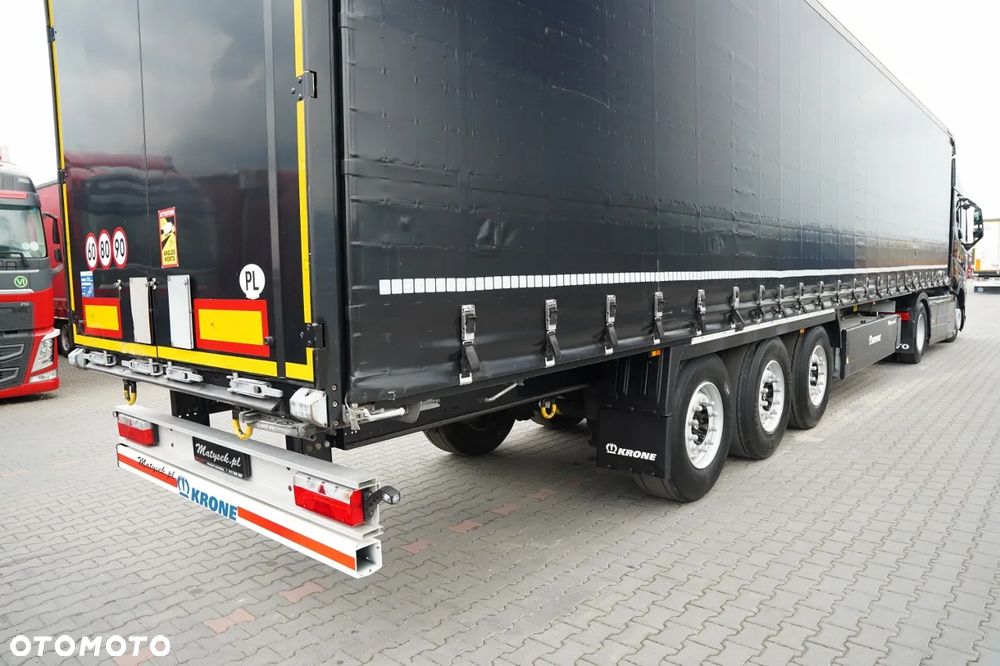 Volvo FH 460 / ZESTAW / KLIMA POSTOJOWA / OPONY 100% / I-SAVE / + KRONE FIRANKA / STANDARD / 2X OŚ PODNOSZONA / DACH PODNOSZONY / PALECIARA - 15