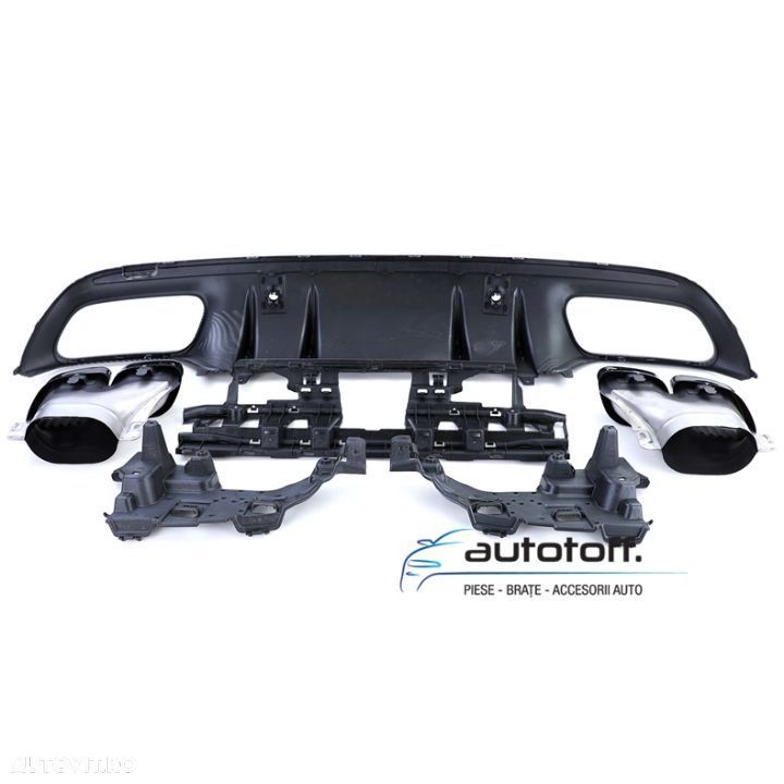 Difuzor bara spate Mercedes W205 C-Class C63 S (2018+) Carbon Look AMG - 6