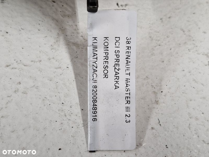 RENAULT MASTER III 2.3 DCI SPRĘŻARKA KOMPRESOR KLIMATYZACJI 8200848916 - 10