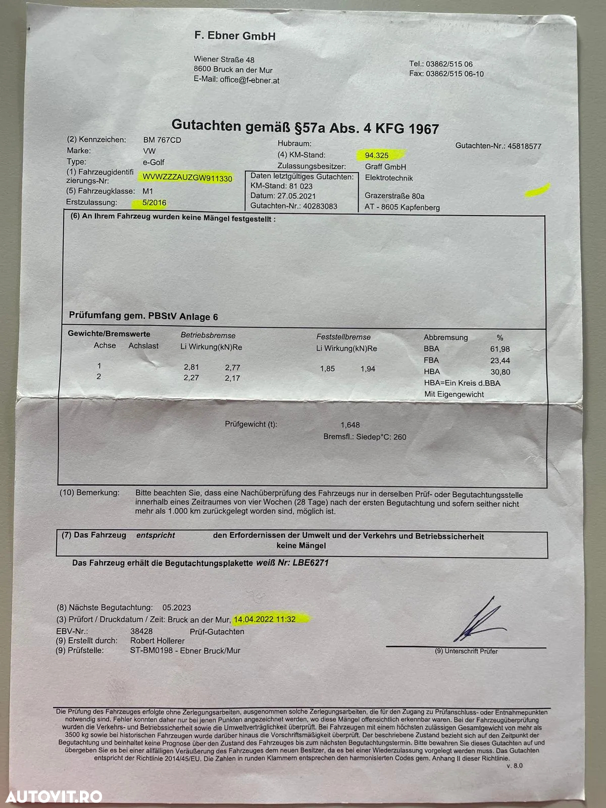 Volkswagen e-Golf - 33