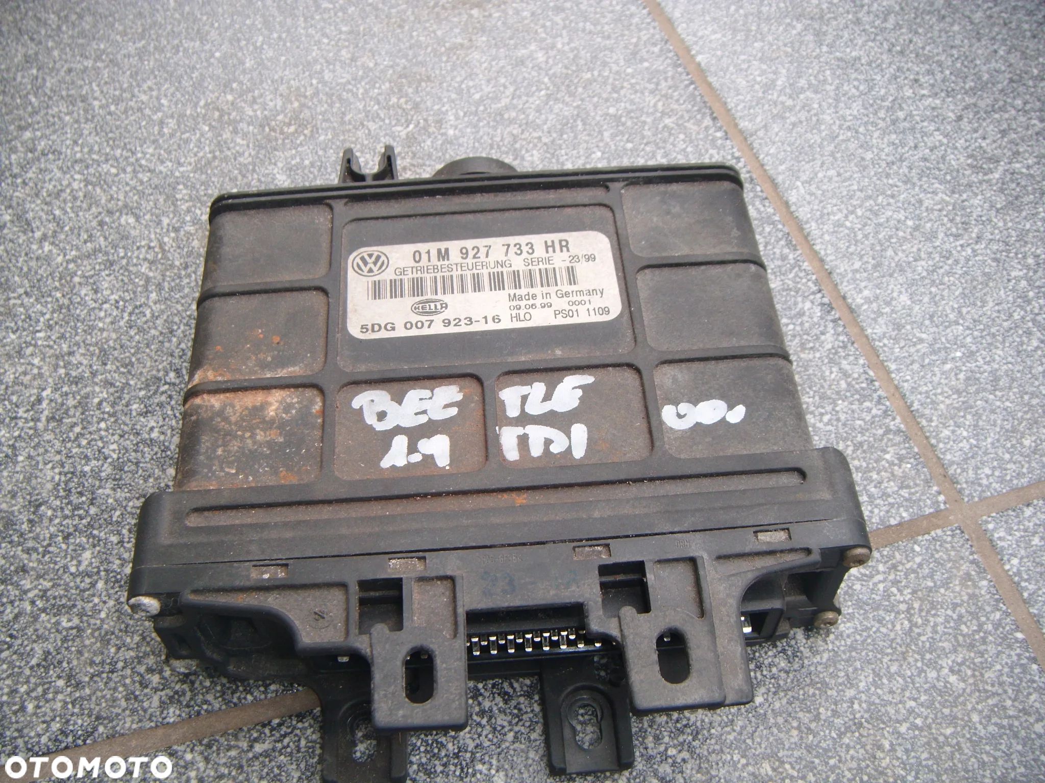 vw beetle 00r  1.9 tdi sterownik skrzyni biegów 01m927733hr - 1