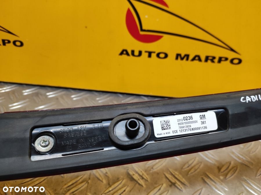 CADILLAC ATS 2013-2018 BLENDA KLAPY TYŁ LED USA - 8