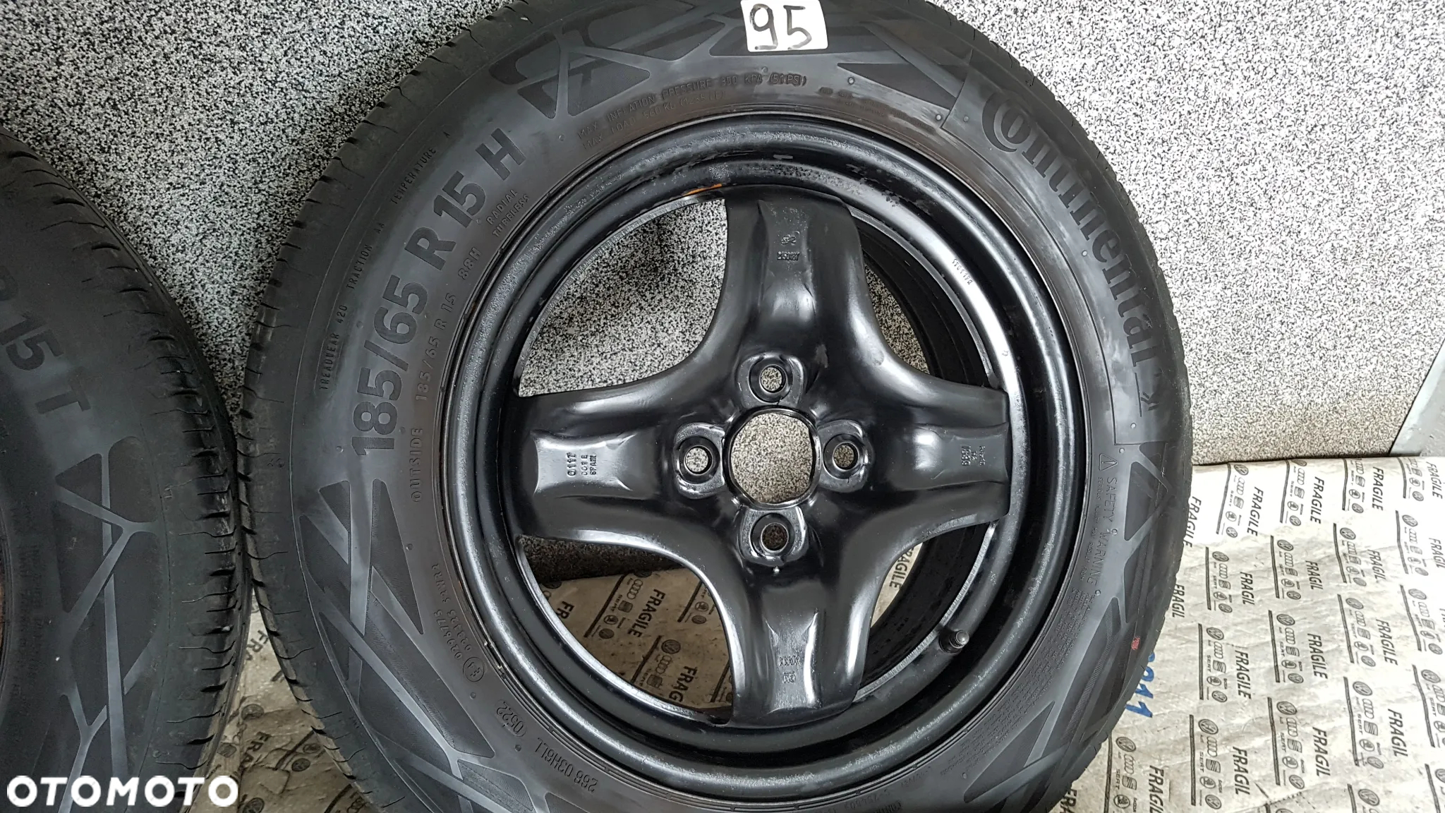 KOŁA OPEL CORSA D E MERIVA A FIAT GRANDE PUNTO  4X100 185/65R15 - 12