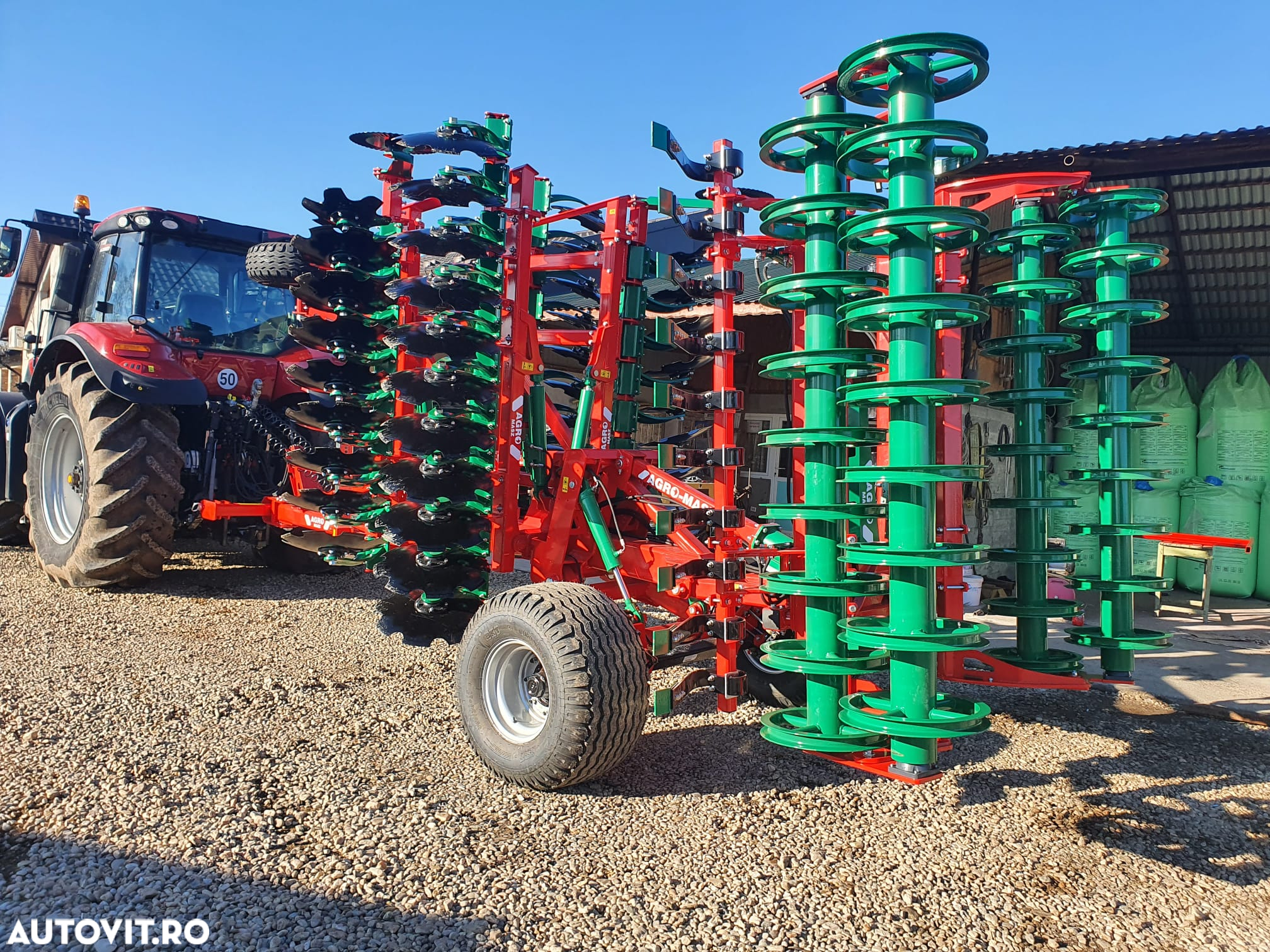 Agro-Masz BTC 50H terradisc greu tractat, cu tavalug inelar si nivelator - 3