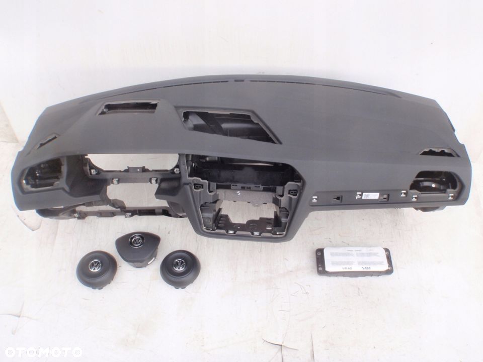 VW TIGUAN 5NA DESKA Head Up KONSOLA KOKPIT PULPIT PÓŁKA PARAPET PODUSZKI POWIETRZNE KIEROWCY PASAZERA KOLAN AIRBAG PODUSZKA POWIETRZNA PASY PAS regeneracja NA WYMIANĘ OD REKI na MAGAZYNIE - 6