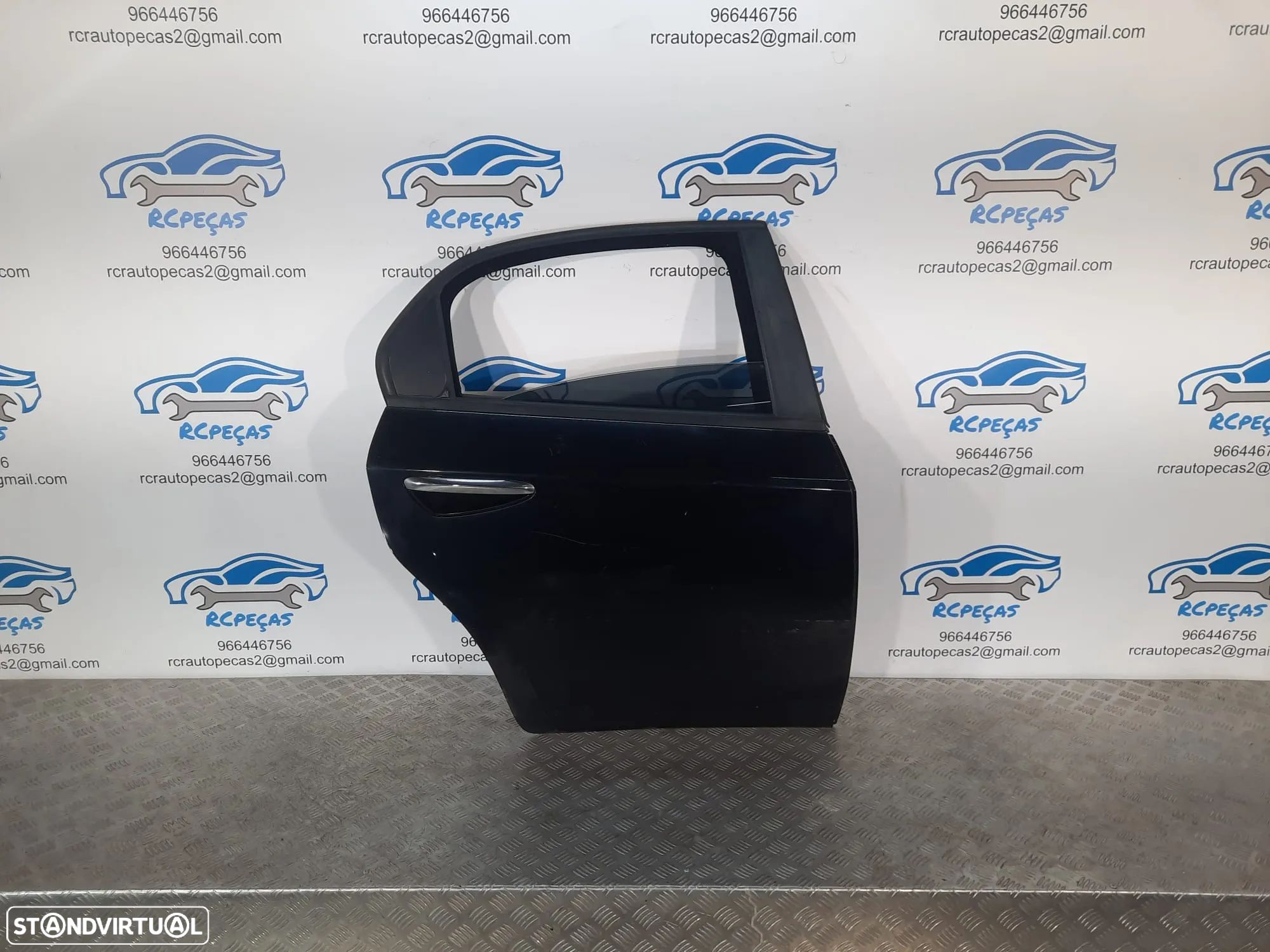 PORTA TRASEIRA TRÁS DIREITA ALFA ROMEO 159 SEDAN CARRO FECHO ELEVADOR MOTOR PUXADOR VIDRO - 1