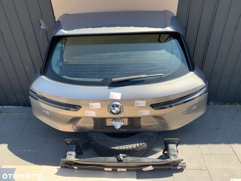 KOMPLETNY TYŁ KLAPA ZDERZAK LAMPY BELKA BMW IX I20 C4A OXIDE GREY II - 2