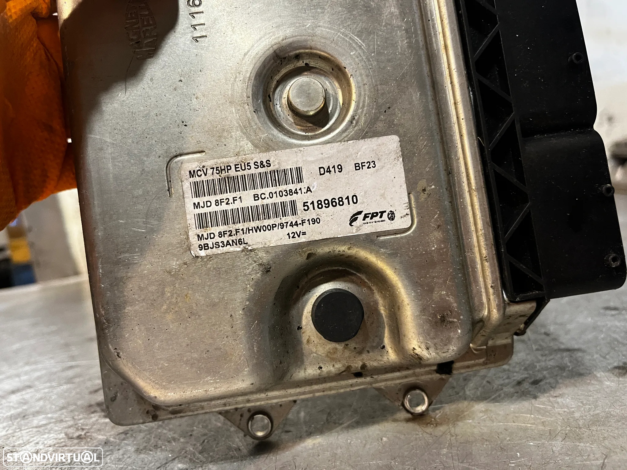CENTRALINA DO MOTOR CITROEN NEMO / PEUGEOT BIPPER / FIAT FIORINO 1.3HDI 1.3JTD 51896810 MJD8F2F1 - 2