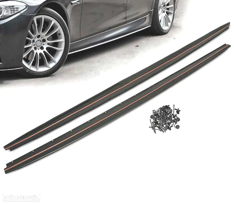 EMBALADEIRAS LATERAIS BMW SERIE 5 F10 F11 10-17 LOOK M-PERFORMANCE - 1