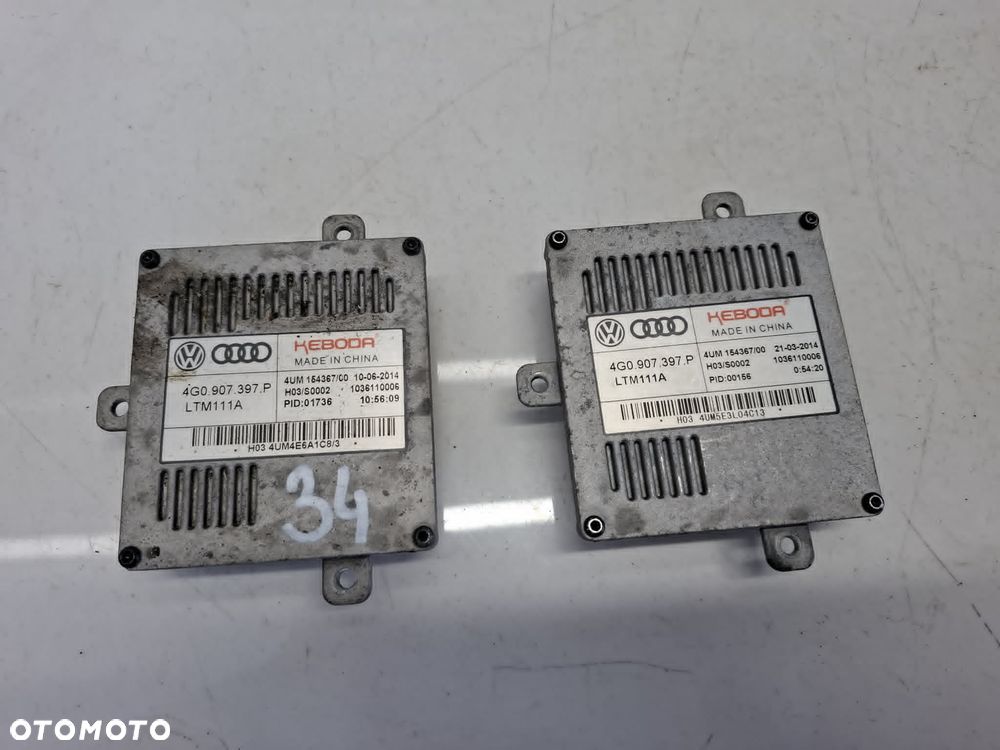 MODUŁ STEROWNIK PRZETWORNICA LED ŚWIATEŁ XENON AUDI SEAT VW SKODA 4g0907397p LEGALNY - 2