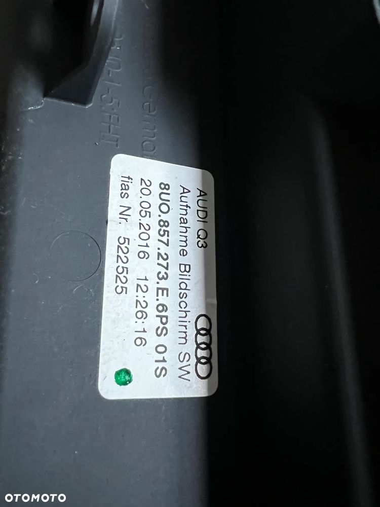AUDI Q3 I RADIO NAWIGACJA 8U1035192B WYŚWIETLACZ LCD EKRAN WINDA 8U0857273E LIFT - 8