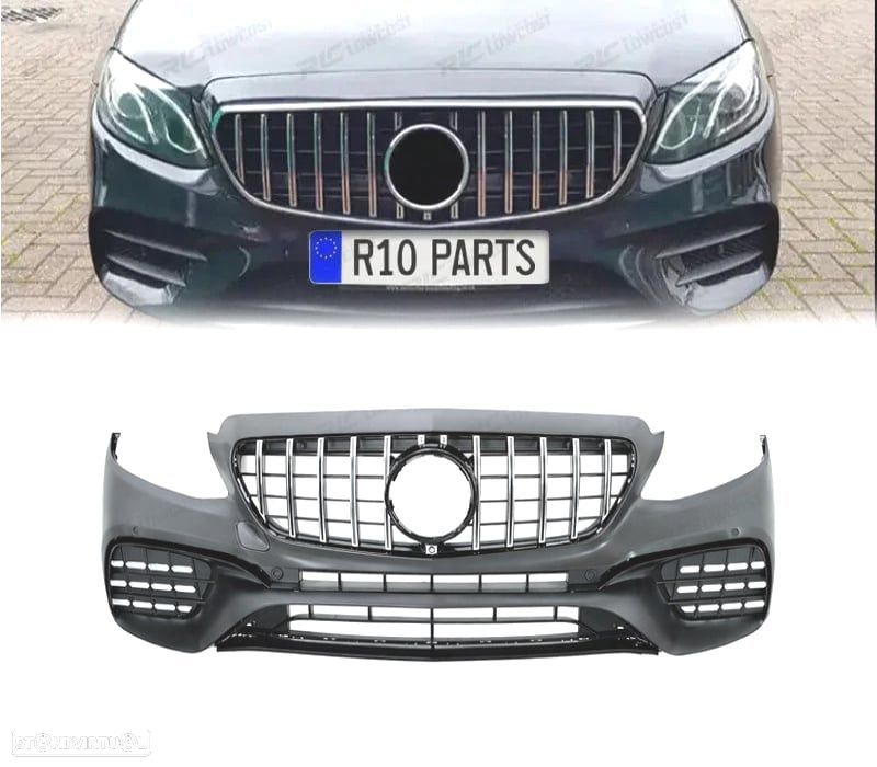 PARA-CHOQUES FRONTAL MERCEDES W213 C238 16-18 LOOK E63 AMG PDC - 1