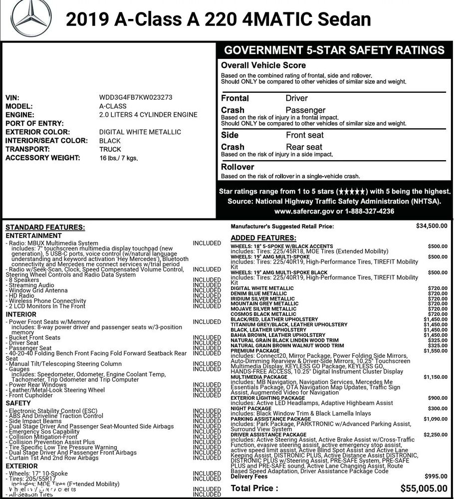 Mercedes-Benz Klasa A 220 4Matic 7G-DCT AMG Line - 29