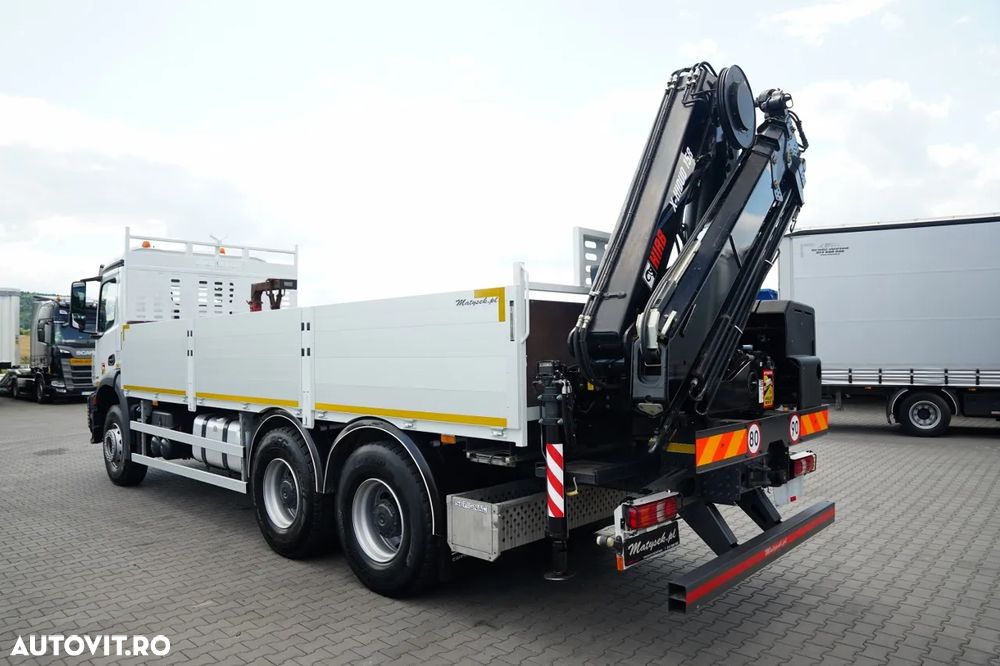 Mercedes-Benz AROCS 2640 / 6x4 / LIVRARE 6,5 M + HDS HIAB X- Hiduo 158 DS- 4 / MAX 4.700 KG / RADIOCOMANDĂ / ROTATOARE / FURCĂ PENTRU PALEȚI / EURO 6 - 11