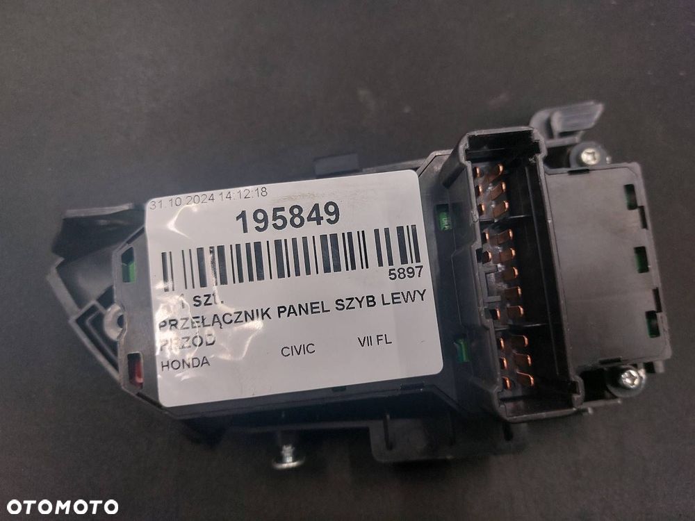 PRZEŁĄCZNIK PANEL SZYB LEWY PRZÓD HONDA CIVIC VII FL - 3