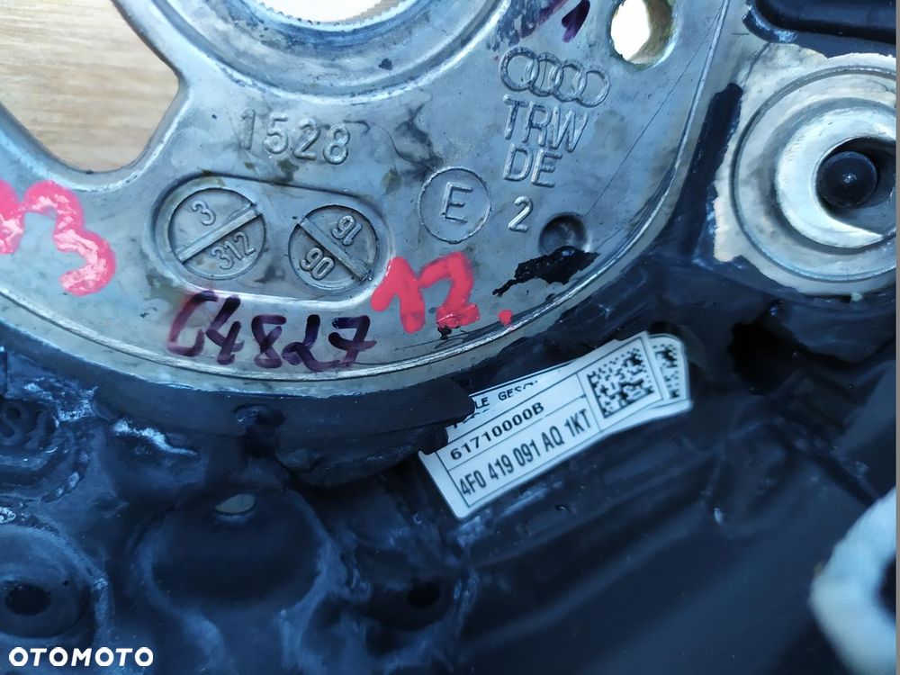 AUDI A6 C6 A8 D3 LIFT Q7 KIEROWNICA TRÓJRAMIENNA CZARNA SOUL ŁOPATKI IGŁA - 10