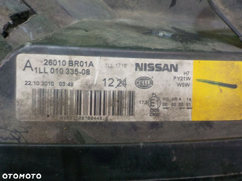 NISSAN QASHQAI J10 LIFT 10r 5D lampa prawa przod 1LL010335-08 26010BR01A - 15