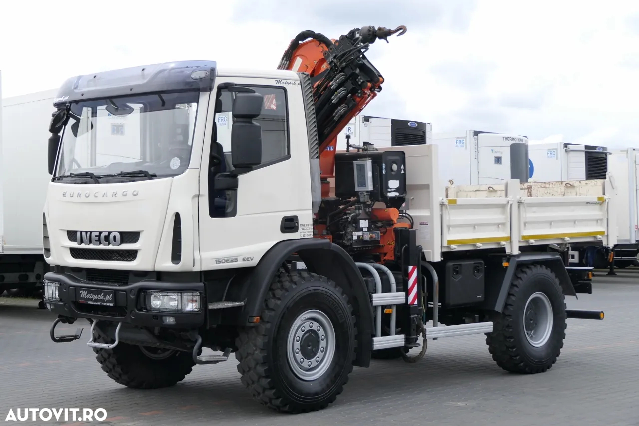 Iveco EUROCARGO 150E25 / 4X4 / BASCULANTE + HDS TEREX 120.2 E / PENTRU INDUSTRIA ELECTRICĂ / RADIO CONTROL / 67.000 KM KILOMETRAJ - 13
