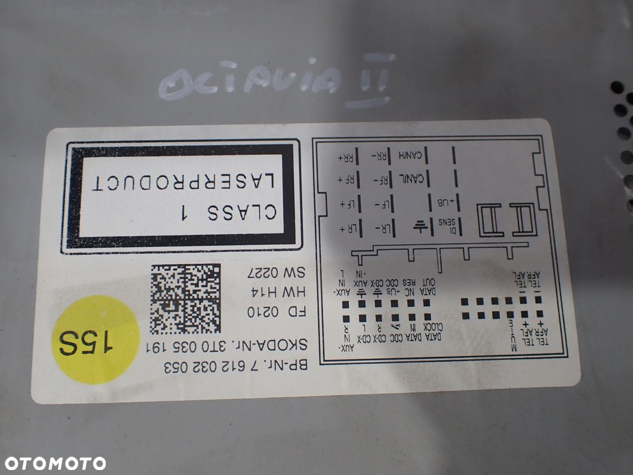 RADIO Z NAWIGACJĄ SKODA OCTAVIA II 1.6TDI LIFT 3T0035191 - 8