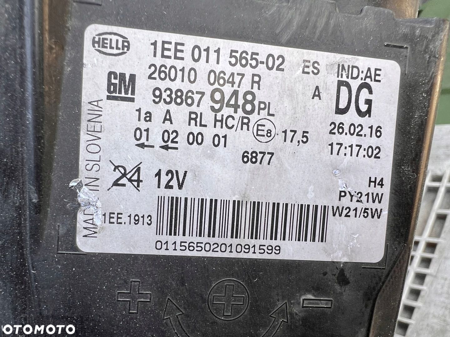 Lampy przednie OPEL VIVARO B LED KOMPLET EUROPA ORYGINALNE HELLA - 7