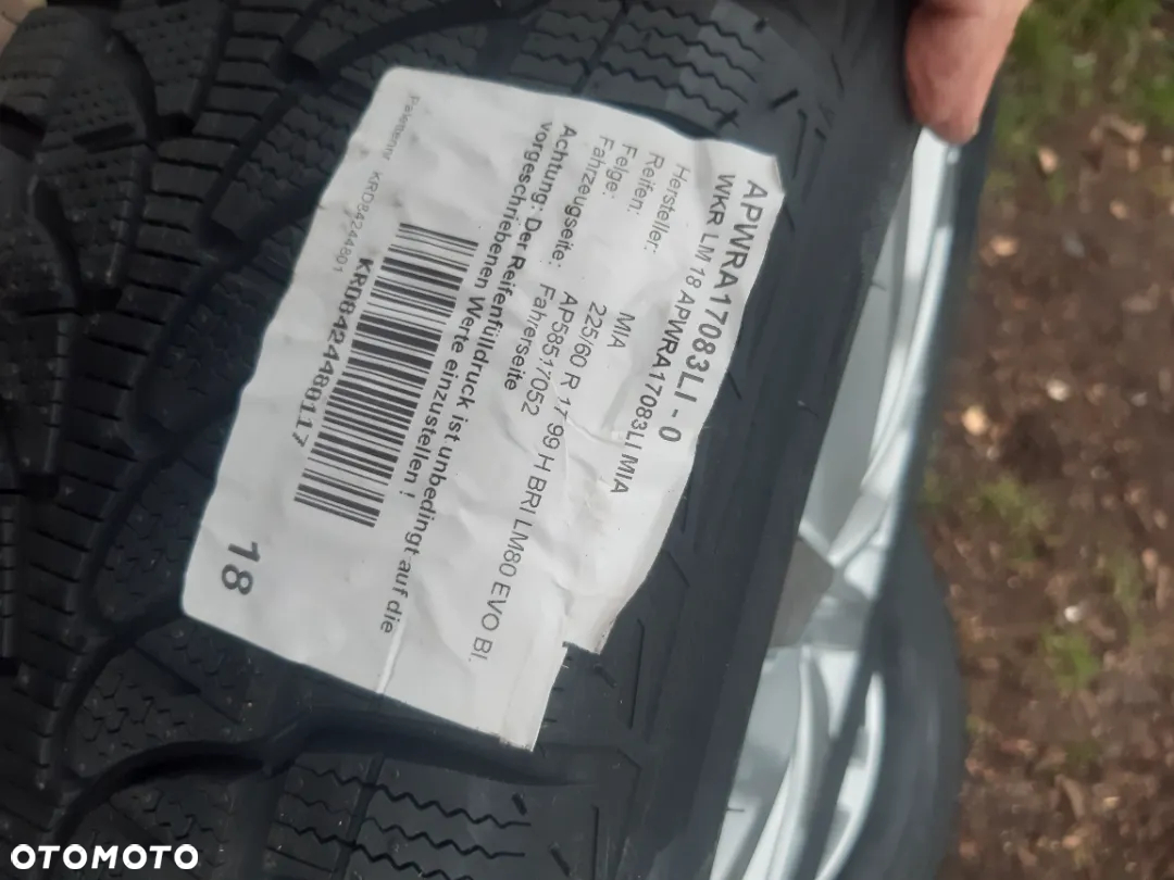 Koła zimowe Mitsubishi Eclipse Cross 17 Cali 7.0X17 ET38 225/60R17 99H DOT 1218 - 11