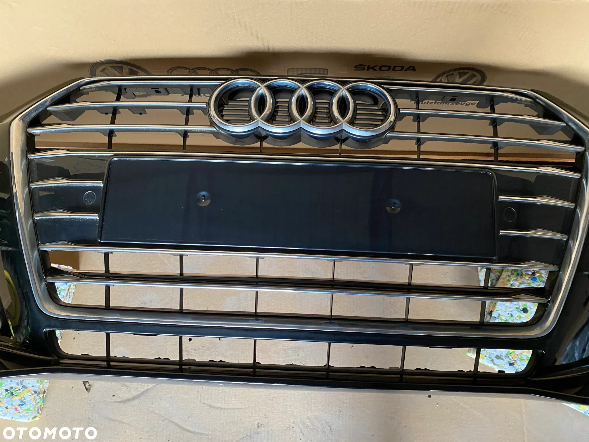Audi A4 B9 8W kompletny przód maska lampy led zderzak błotnik w kolor LY9T OEOE - 14